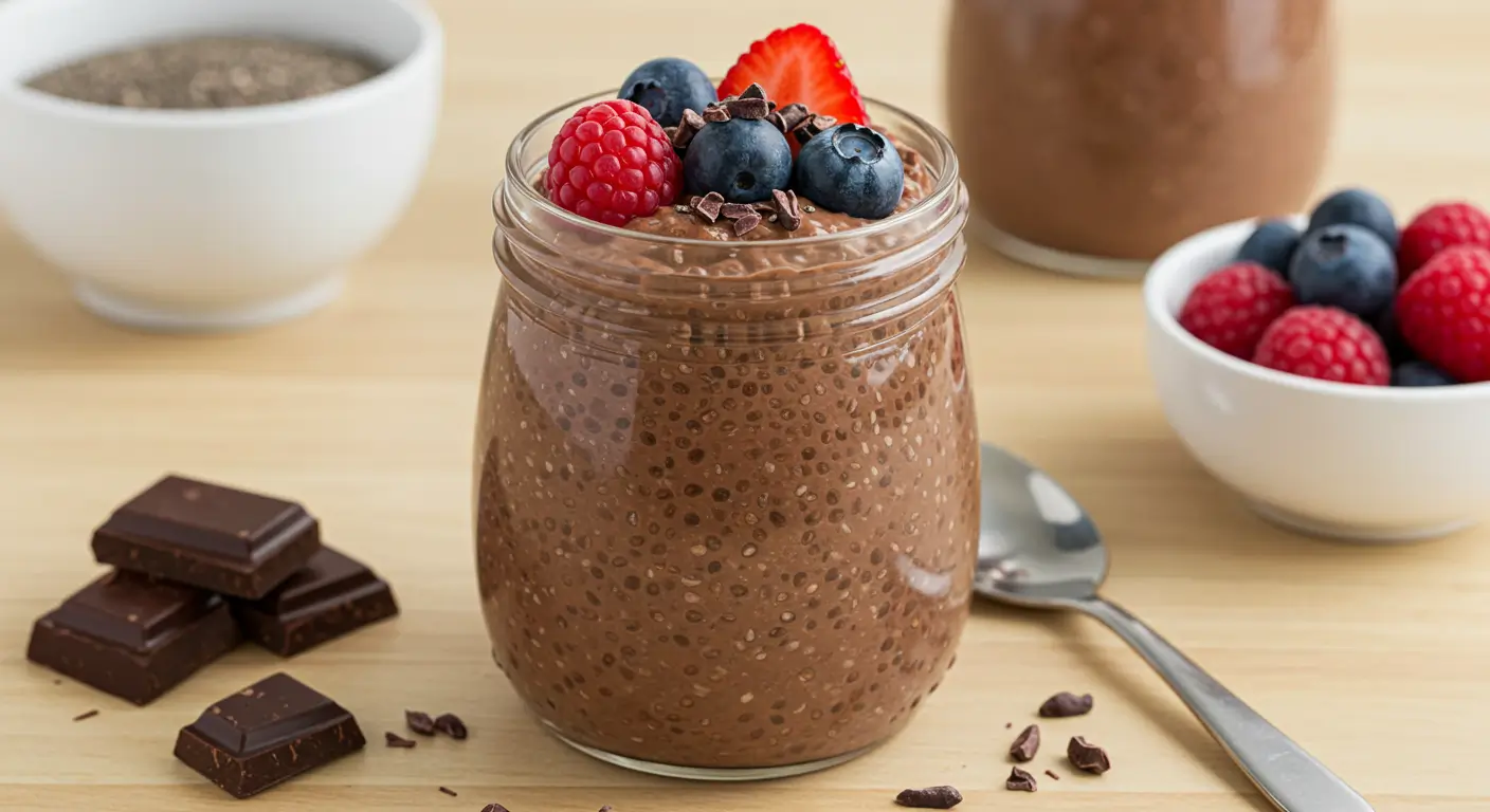 Chocolate chia pudding