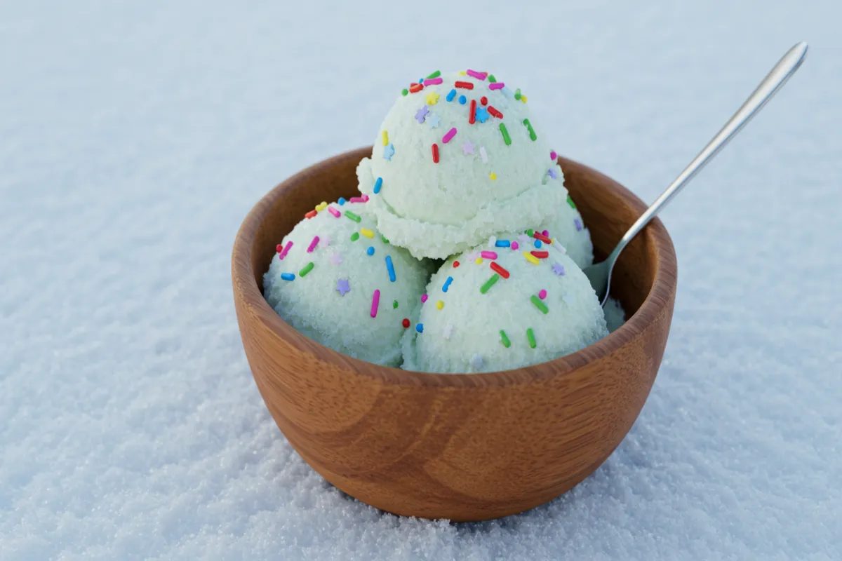 snow ice cream recipe