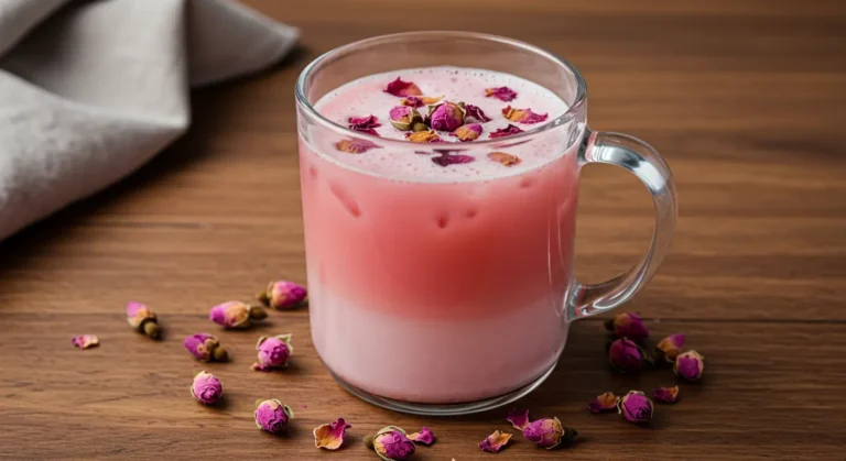 Rose milk tea