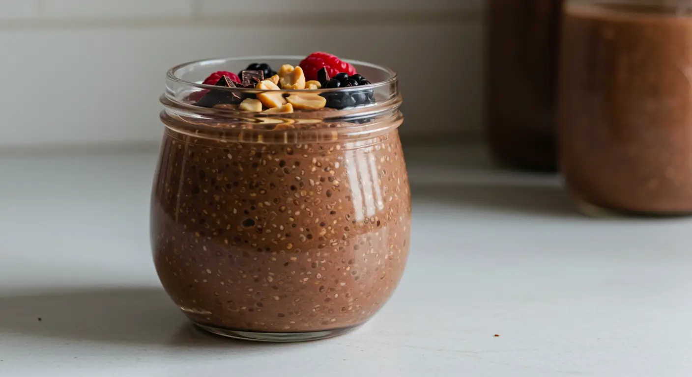 chocolate peanut butter chia pudding