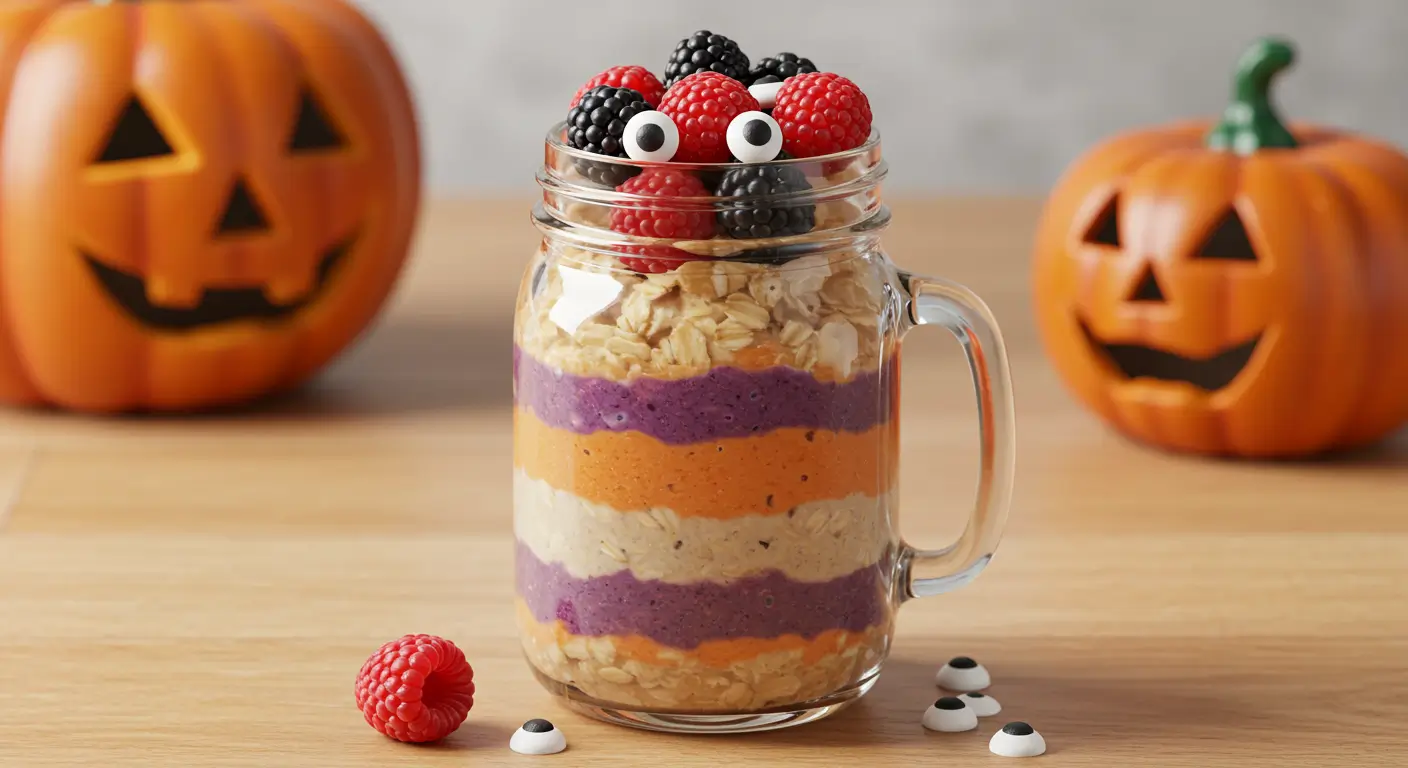 Halloween Overnight Oats