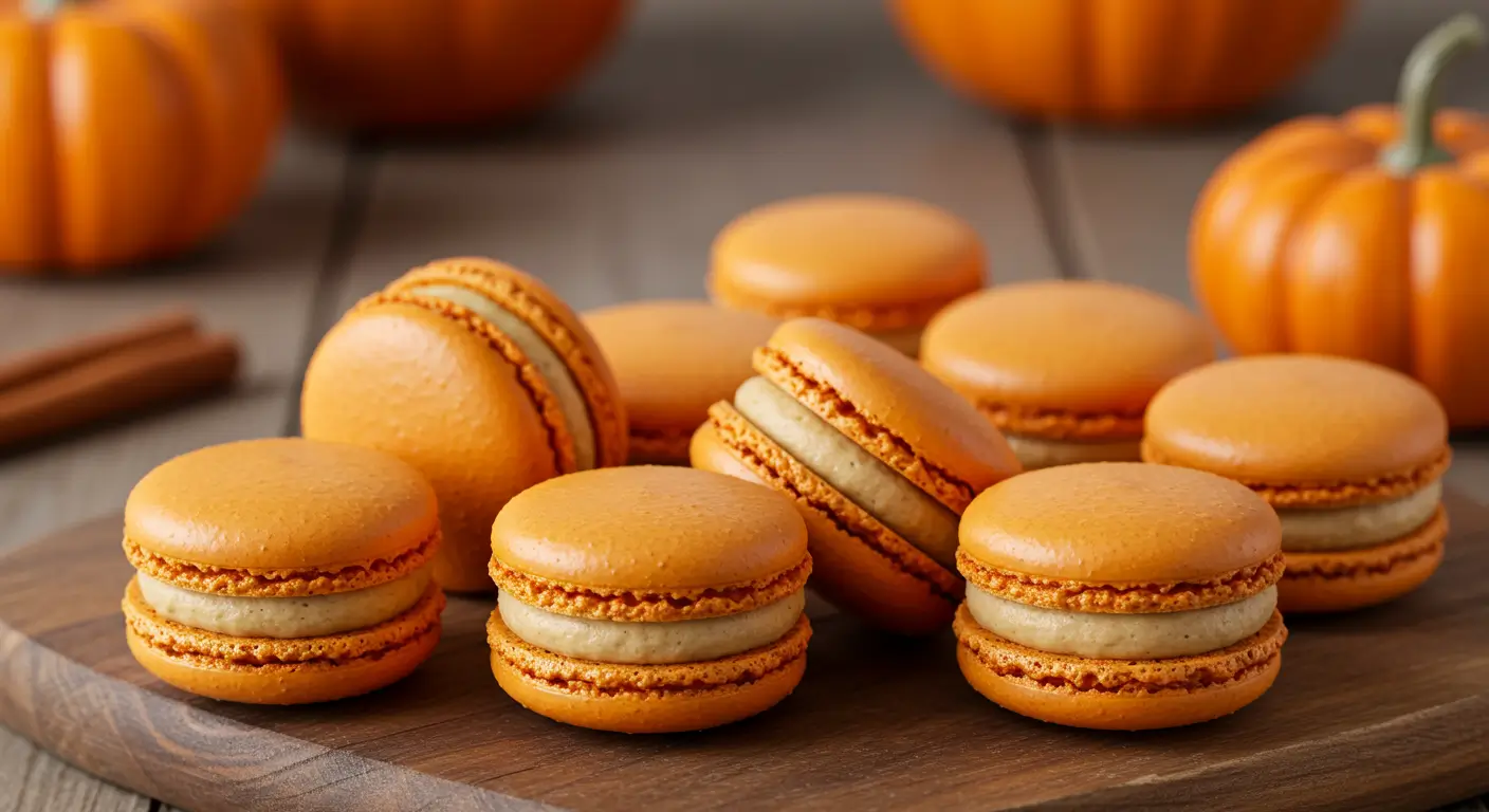 Pumpkin Macarons