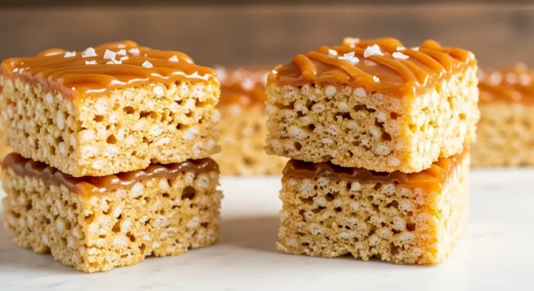 Salted Caramel Rice Krispie Treats