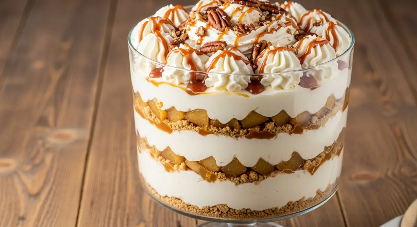 Caramel Apple Cheesecake Trifle