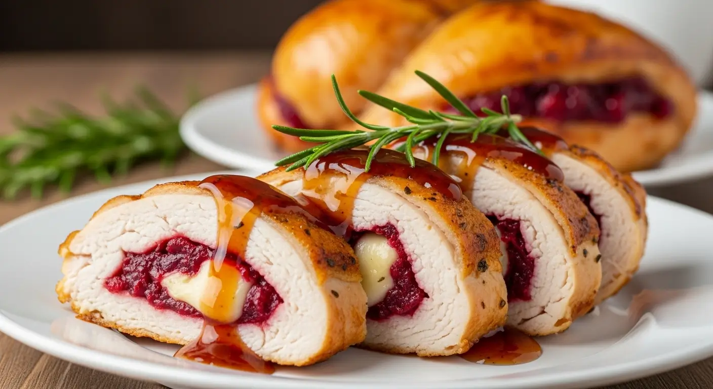 cranberry brie stuffed chicken