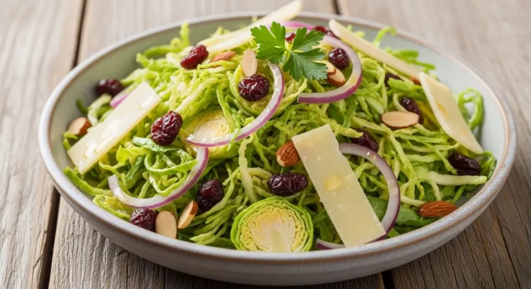 shaved Brussels sprouts salad