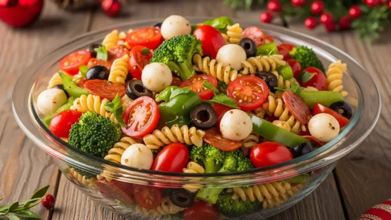 Christmas pasta salad recipe