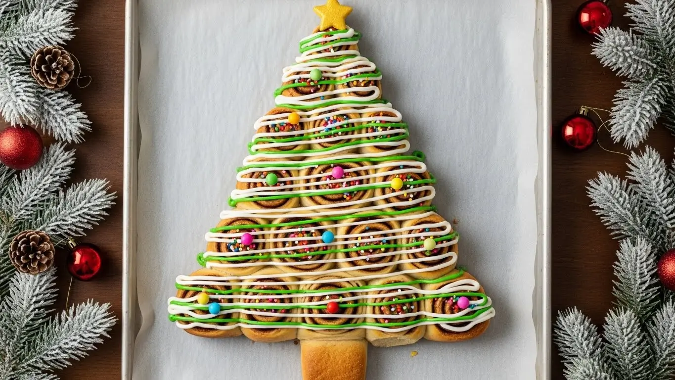 Christmas tree cinnamon rolls