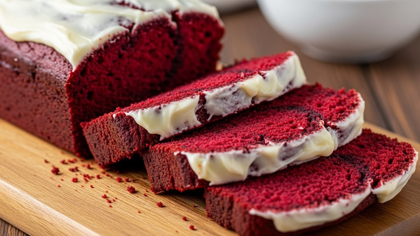 red velvet banana bread