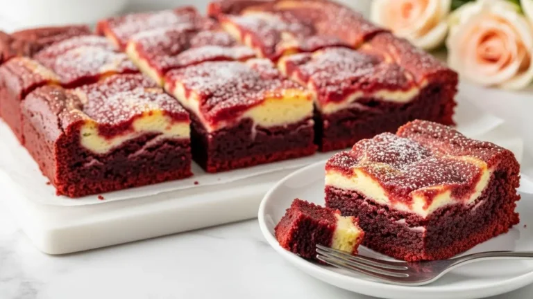 red velvet brownie