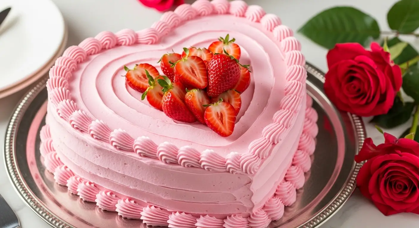 heart shaped cake
